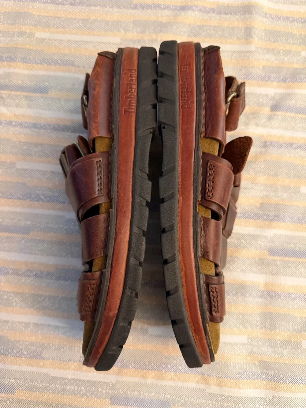 Men's Brown Leather Fisherman Sandals